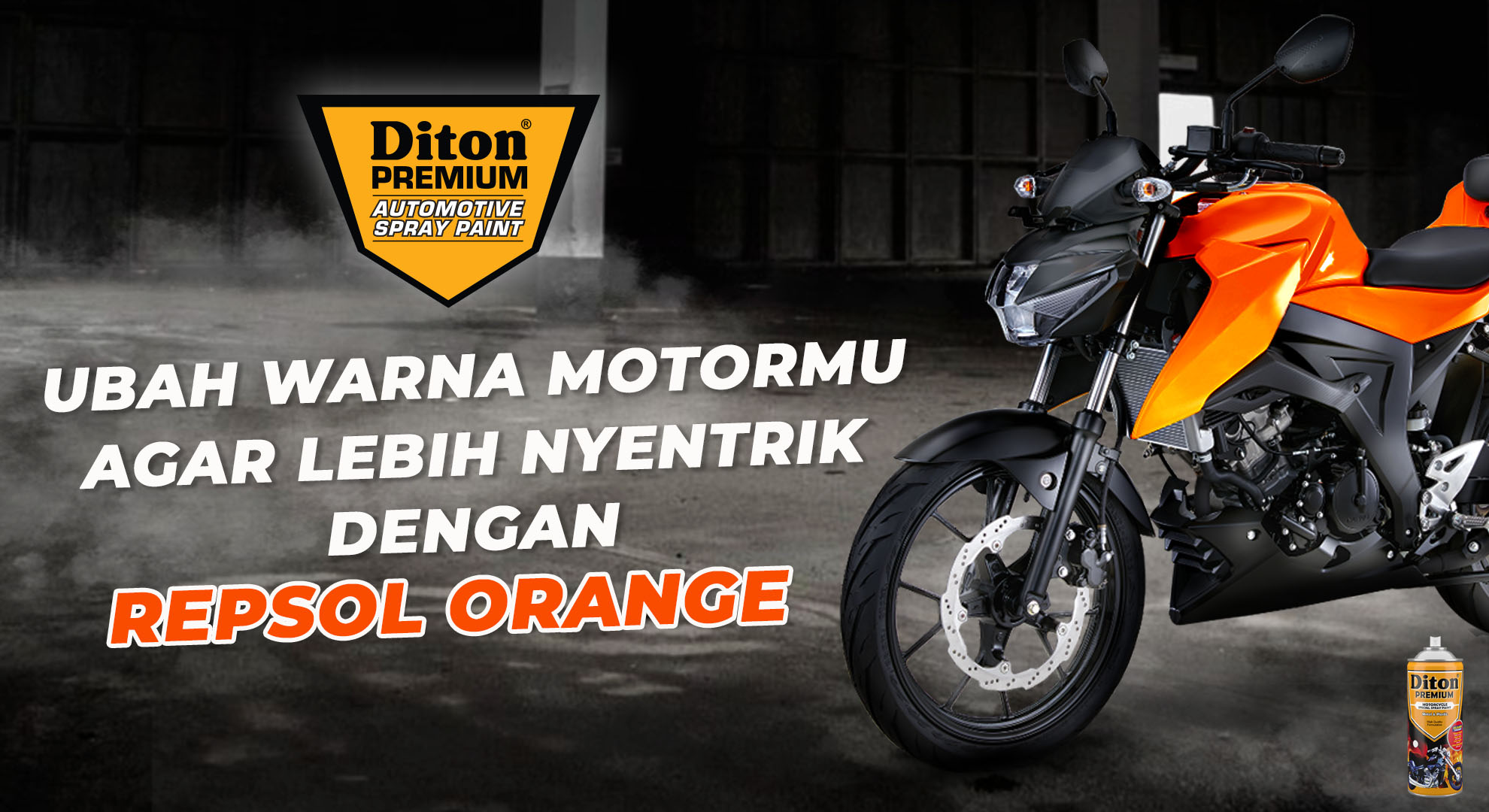 Ubah Warna Motormu Agar Lebih Nyentrik dengan Repsol Orange