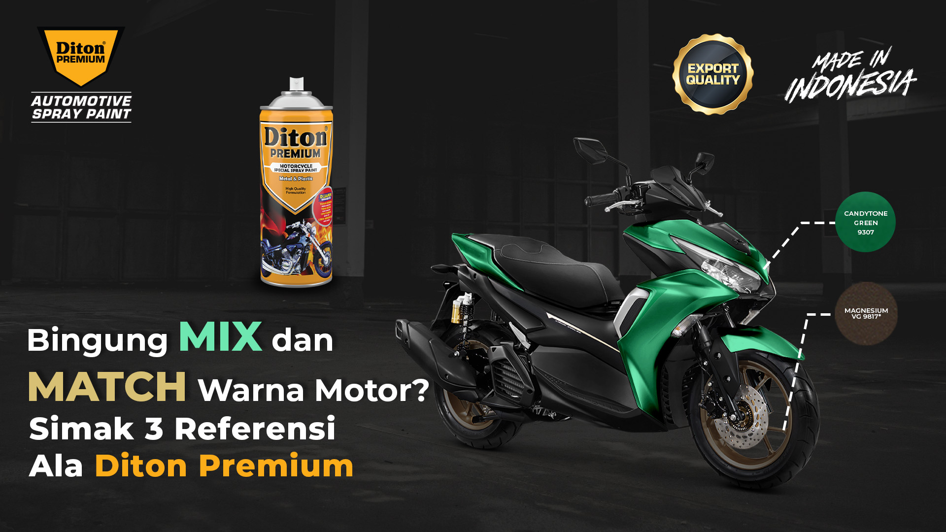 Bingung Mix dan Match Warna Motor? Simak 3 Referensi Ala Diton Premium