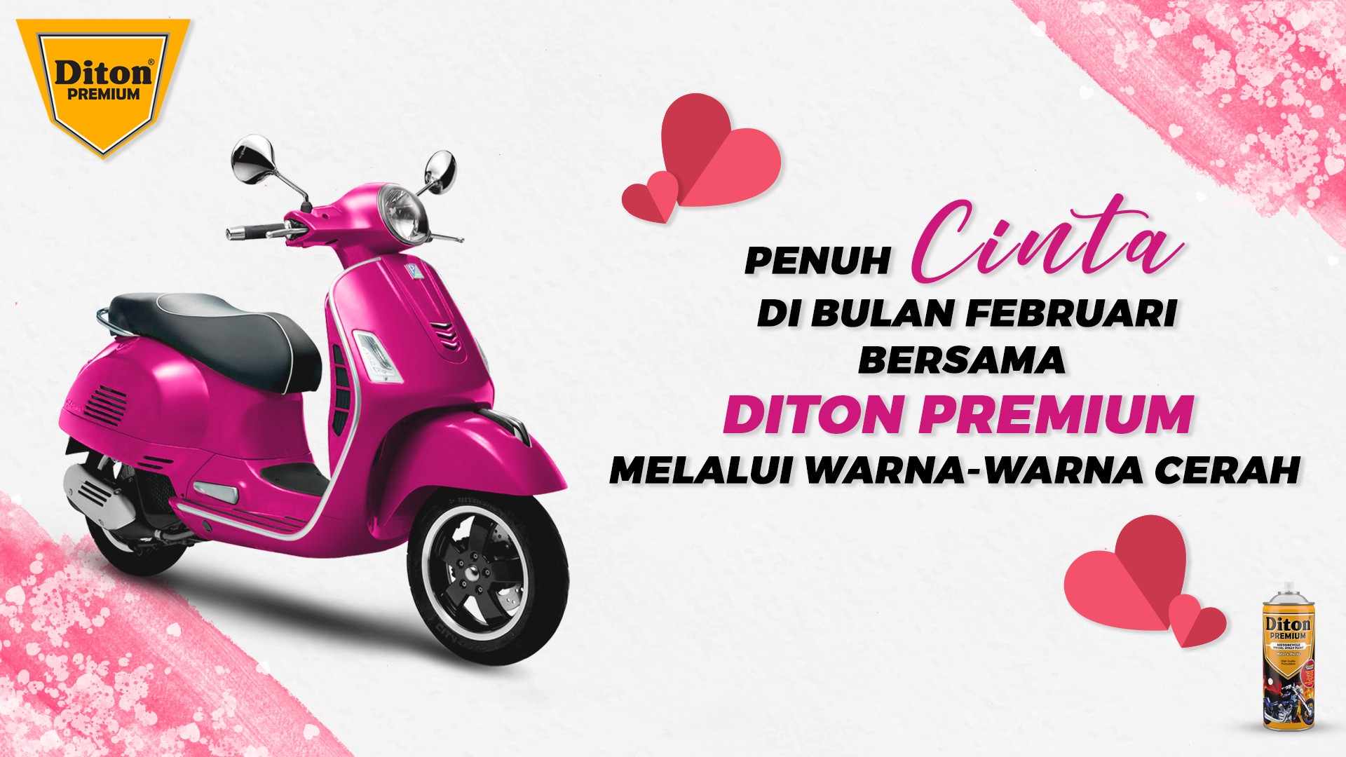 Penuh Cinta di Bulan Februari Bersama Diton Premium Melalui Warna-Warna Cerah