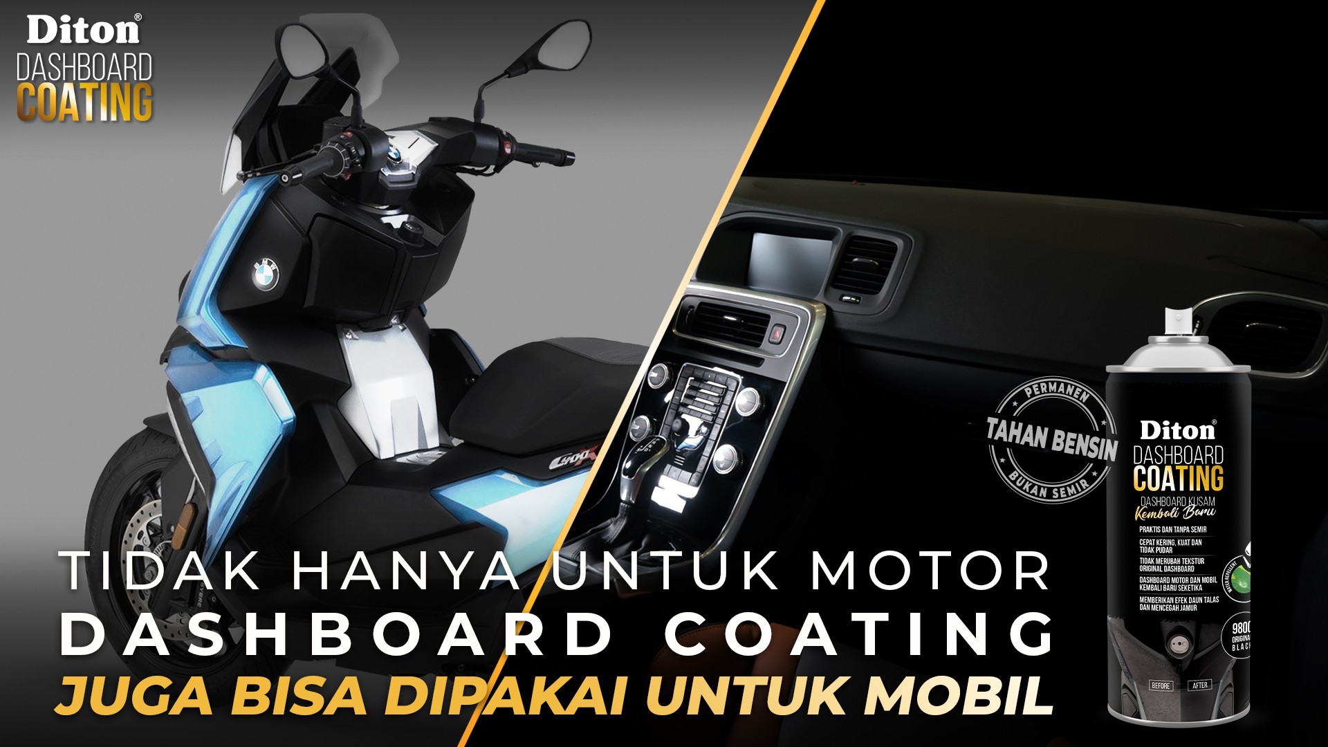 Tidak Hanya Untuk Motor, Dasboard Coating Juga Bisa Dipakai Untuk Mobil