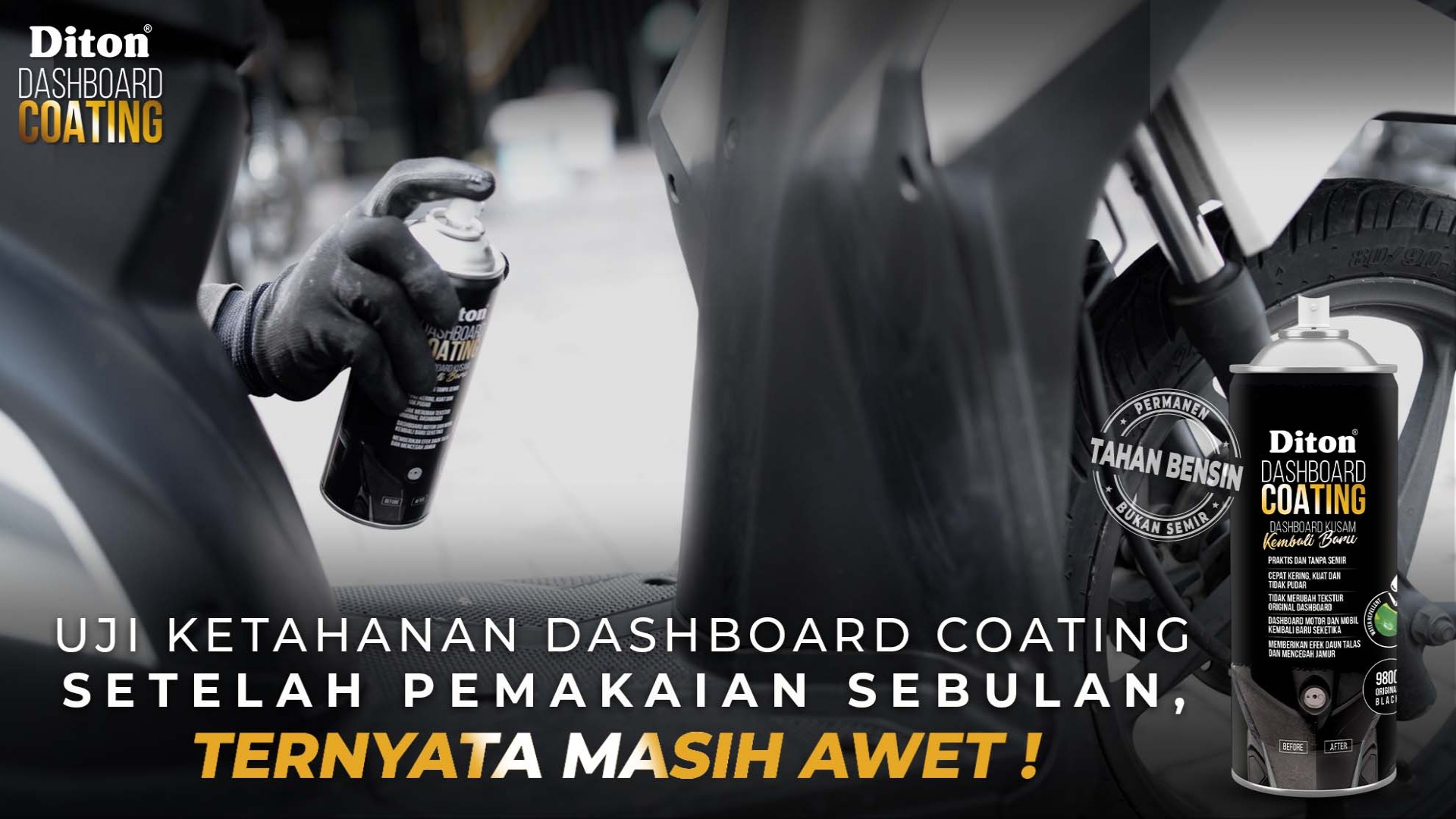 Uji Ketahanan Dashboard Coating Setelah Pemakaian Sebulan, Ternyata Masih Awet