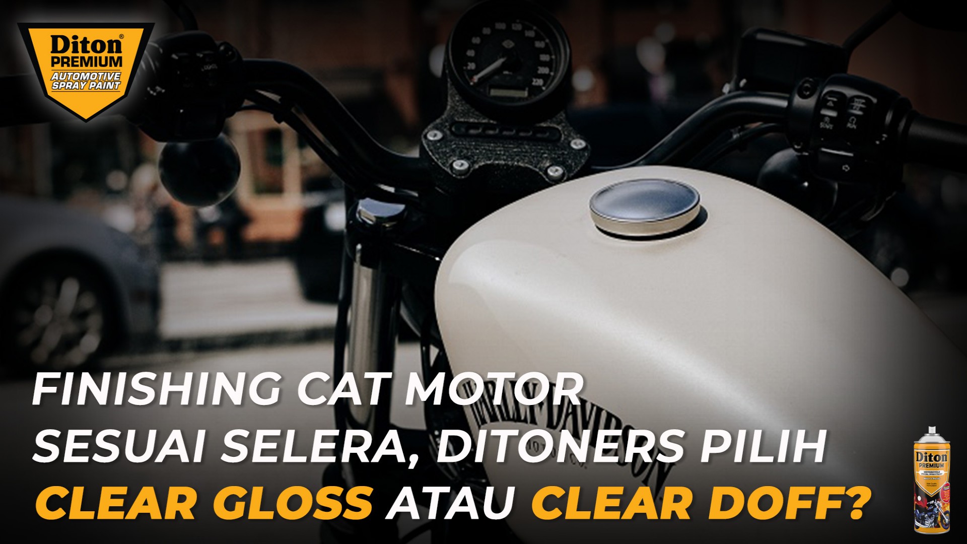 Finishing Cat Motor Sesuai Selera, Ditoners Pilih Clear Gloss atau Clear Doff?