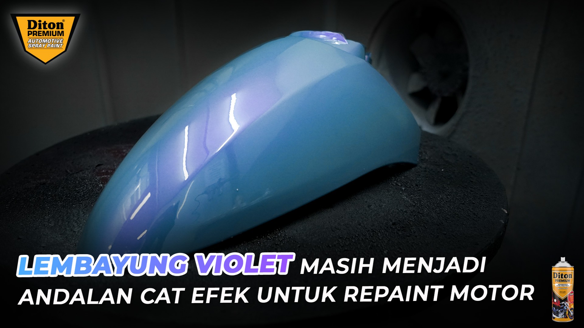Lembayung Violet Masih Menjadi Andalan Cat Efek untuk Repaint Motor