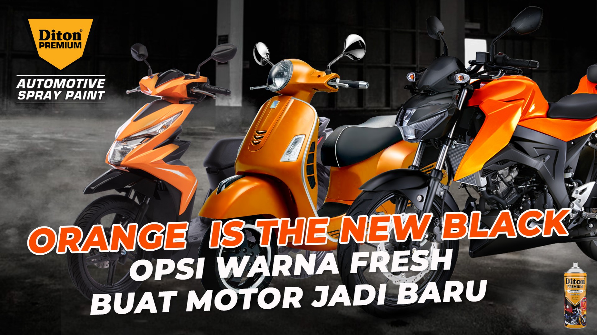 Orange Is The New Black, Opsi Warna Fresh Buat Motor Jadi Baru