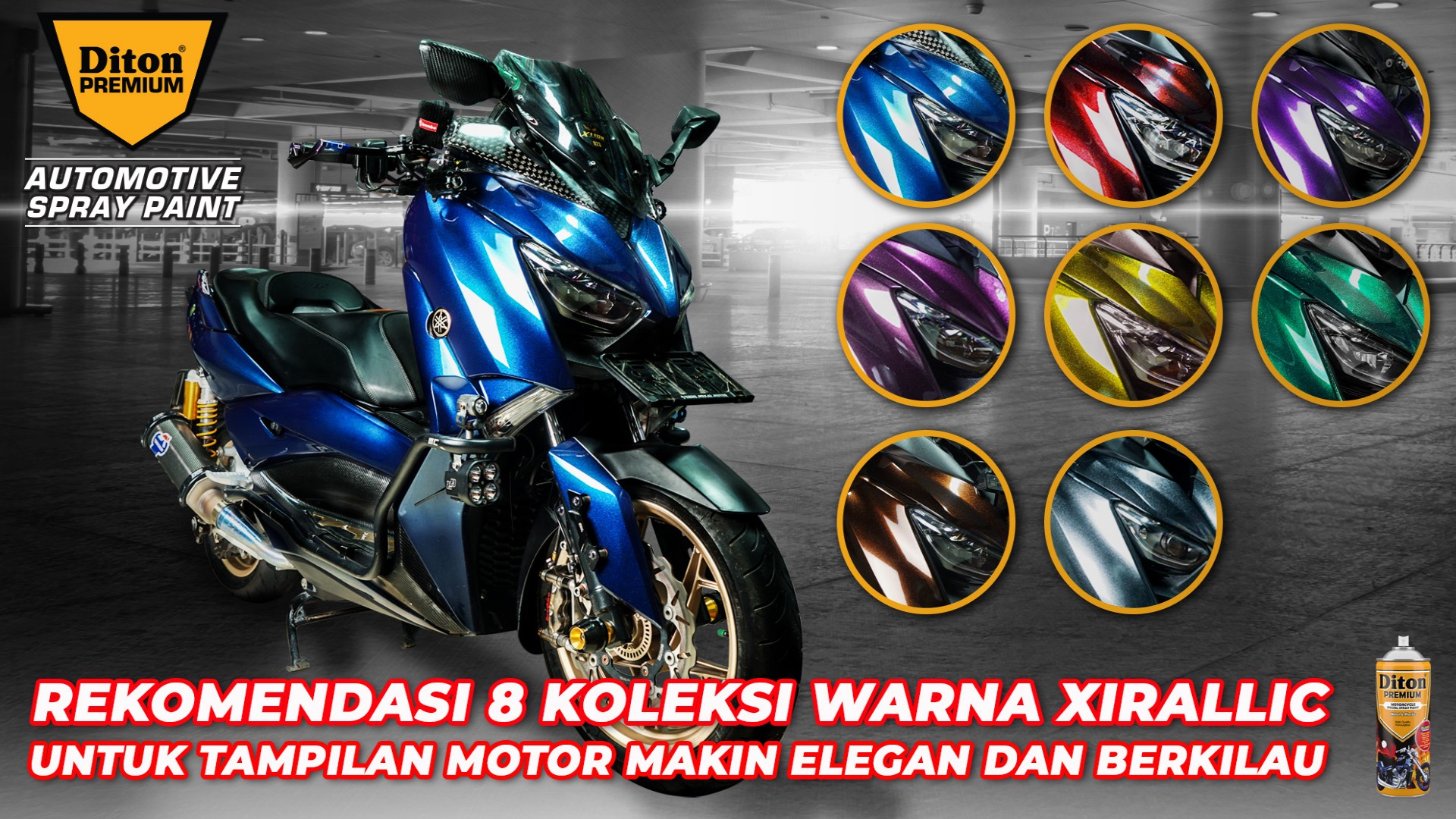 Rekomendasi 8 Koleksi Warna Xirallic untuk Tampilan Motor Makin Elegan dan Berkilau