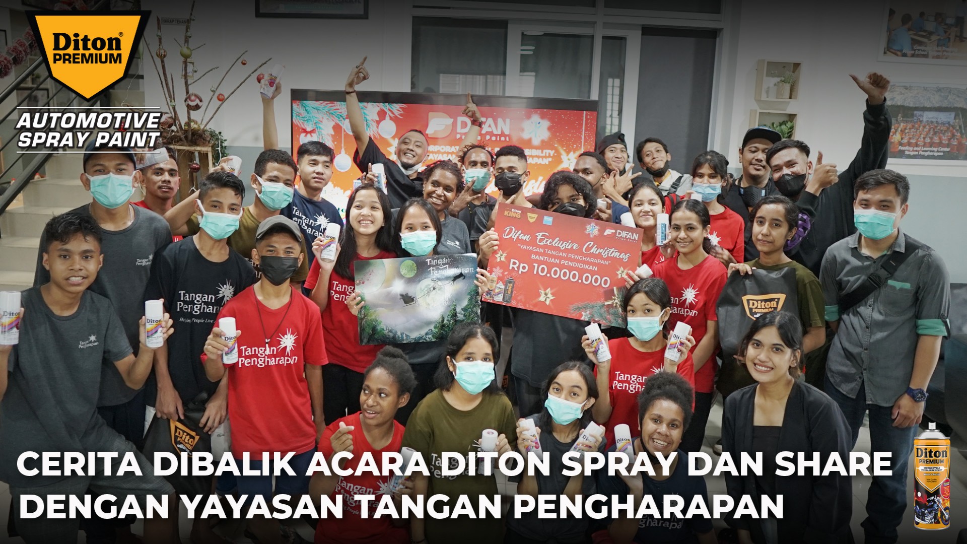 Cerita Dibalik Acara Diton Spray dan Share dengan Yayasan Tangan Pengharapan