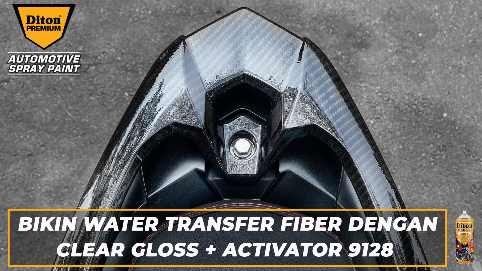 BIKIN WATER TRANSFER FIBER DENGAN CLEAR GLOSS + ACTIVATOR 9128 DITON PREMIUM