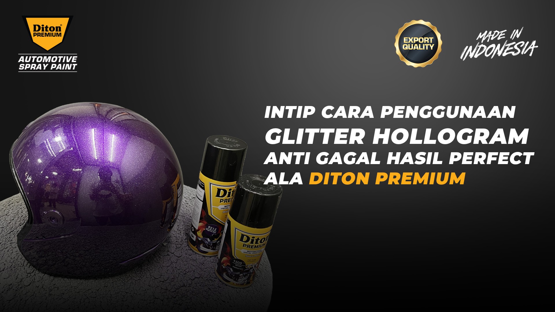 Intip Cara Penggunaan Glitter Hollogram Anti Gagal Hasil Perfect ala Diton Premium