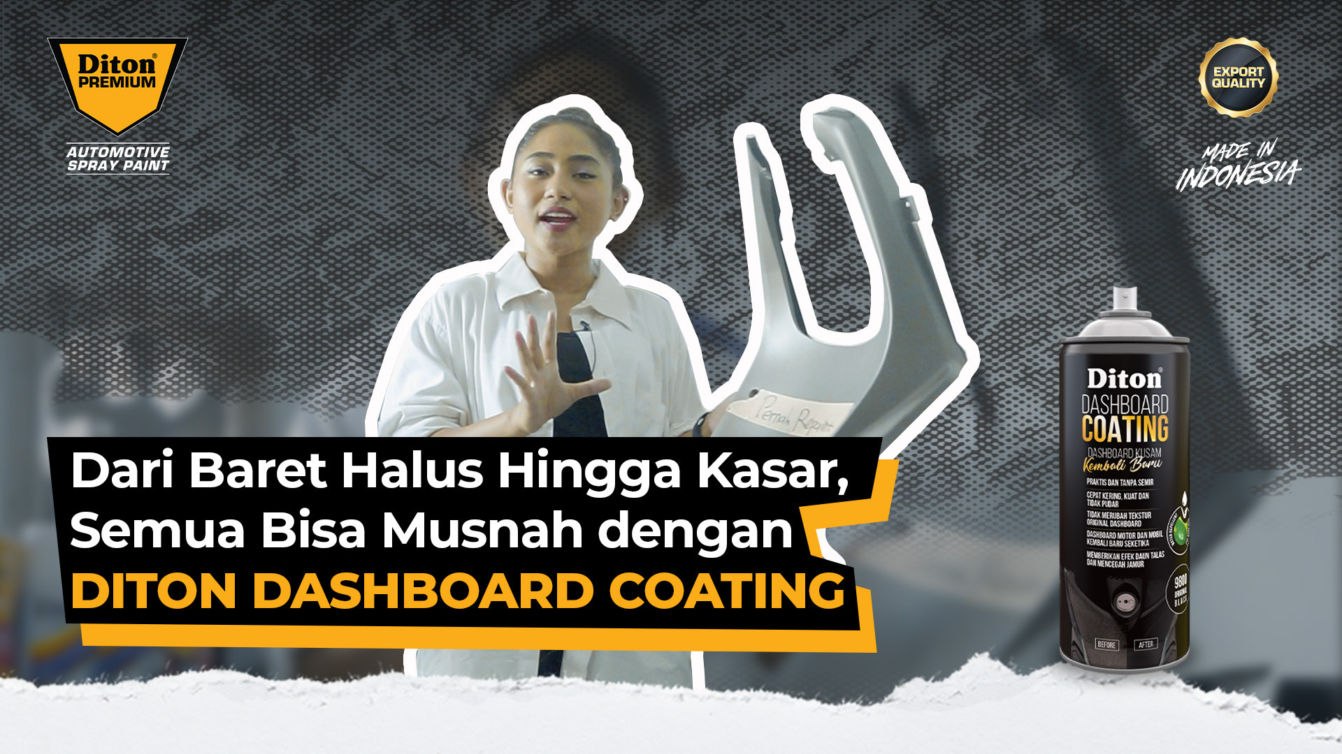 Dari Baret Hingga Kasar, Semua Bisa Musnah dengan Diton Dashboard Coating