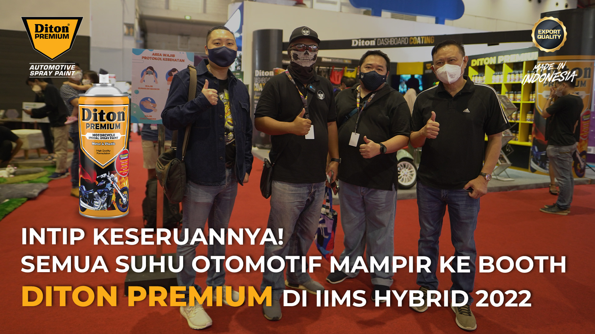 Intip keseruannya! Semua Suhu Otomotif mampir ke booth  Diton Premium di IIMS Hybrid 2022