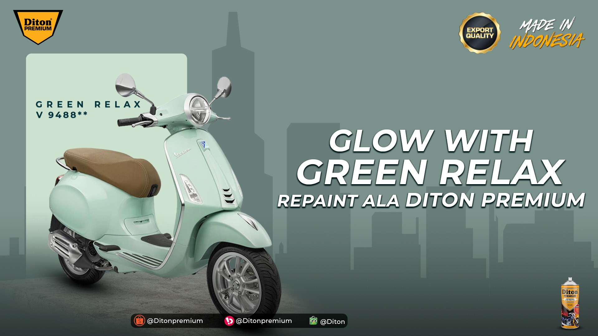 Warna Vespa Langka! Ini Tutorial Repaint Warna Green Relax