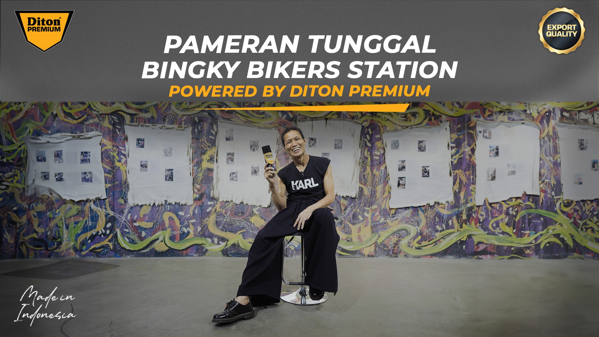 Diton Hadir di Acara Binky Biker Station
