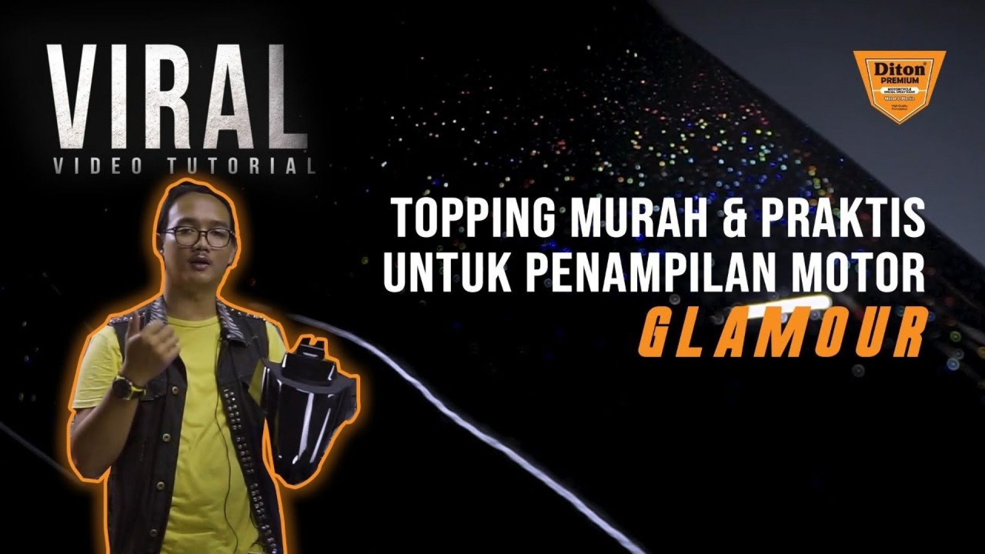 VIRAL (VIDEO TUTORIAL) - CARA PENGECATAN GLITTER HOLOGRAM 9500 DITON PREMIUM