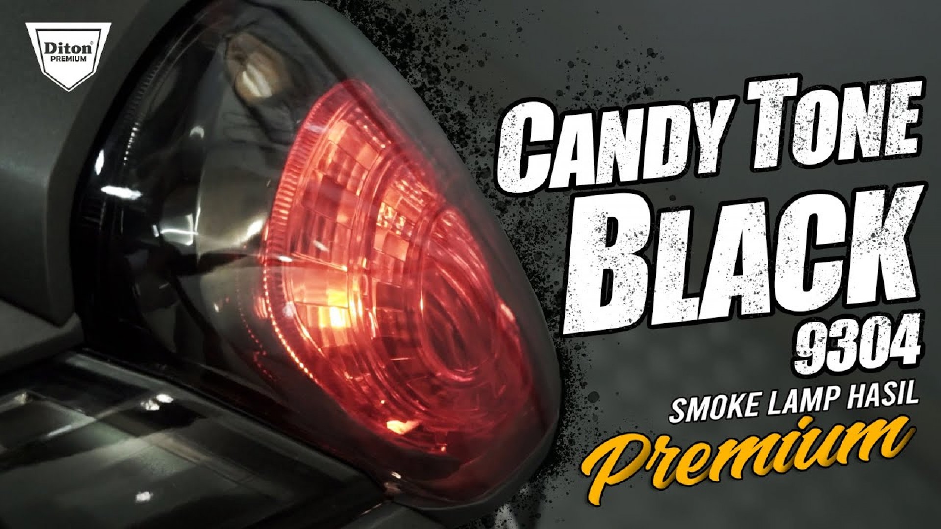 TUTORIAL SMOKE LAMP BIKIN MOTOR LO MAKIN PREMIUM |CANDY TONE BLACK 9304