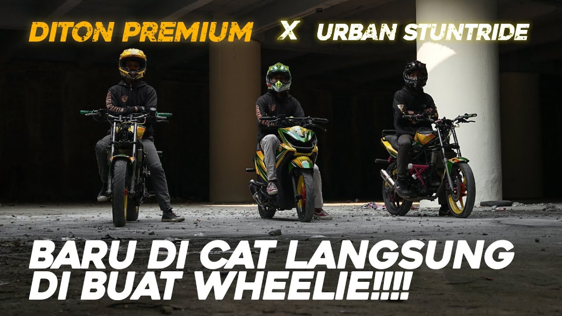 PERPADUAN EPIK WARNA MOTOR ALA URBAN STUNT RIDER PAKAI DITON PREMIUM