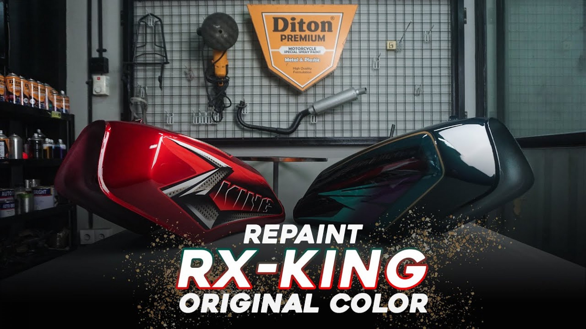 REPAINT WARNA ORIGINAL RX-KING SANG LEGENDA MOTOR 2 TAK, BEGINI HASILNYA