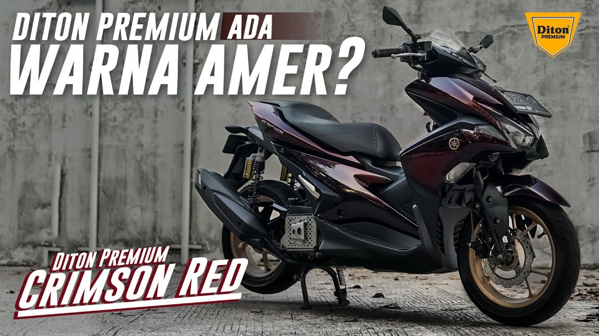 TUTORIAL REPAINT WARNA AMER PAKAI CAT SEMPROT - CRIMSON RED DITON PREMIUM
