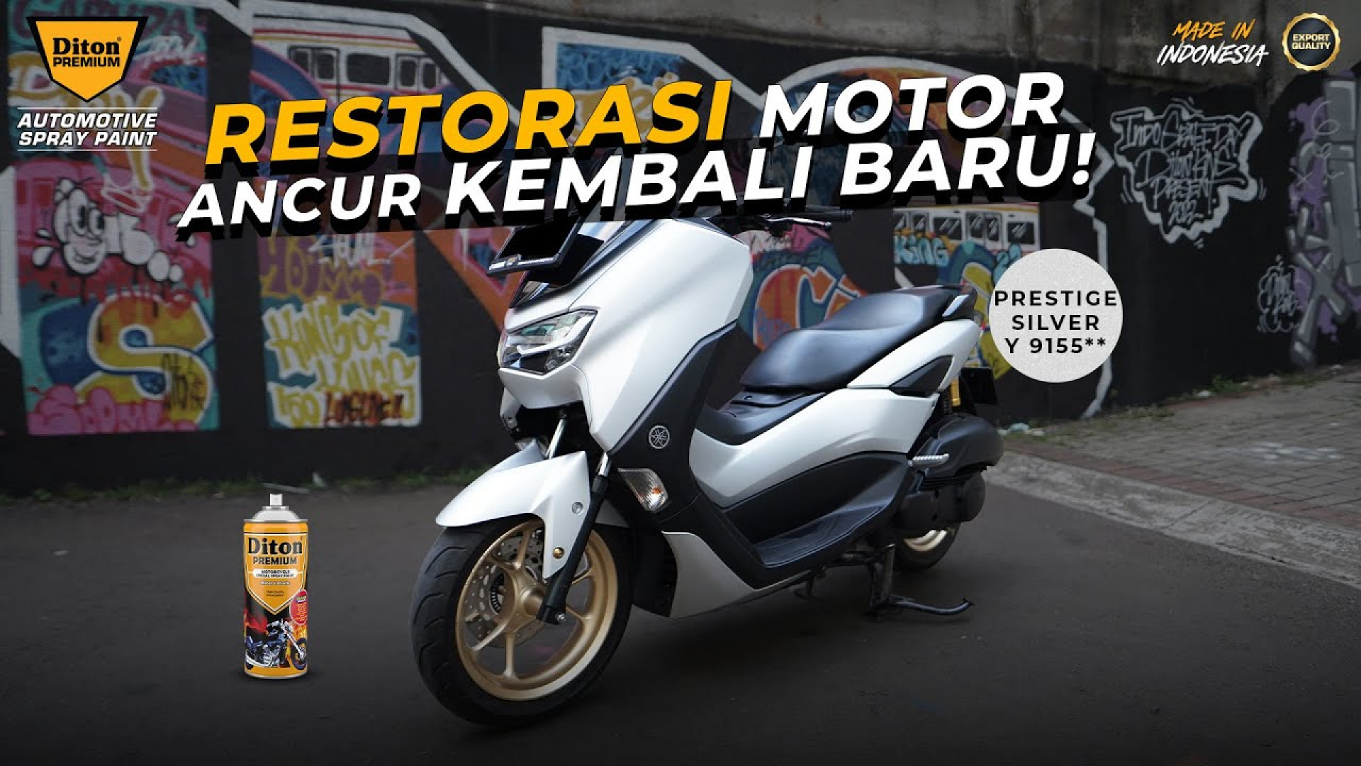 RESTORASI MOTOR KECELAKAAN JADI BARU LAGI! | DITON PREMIUM