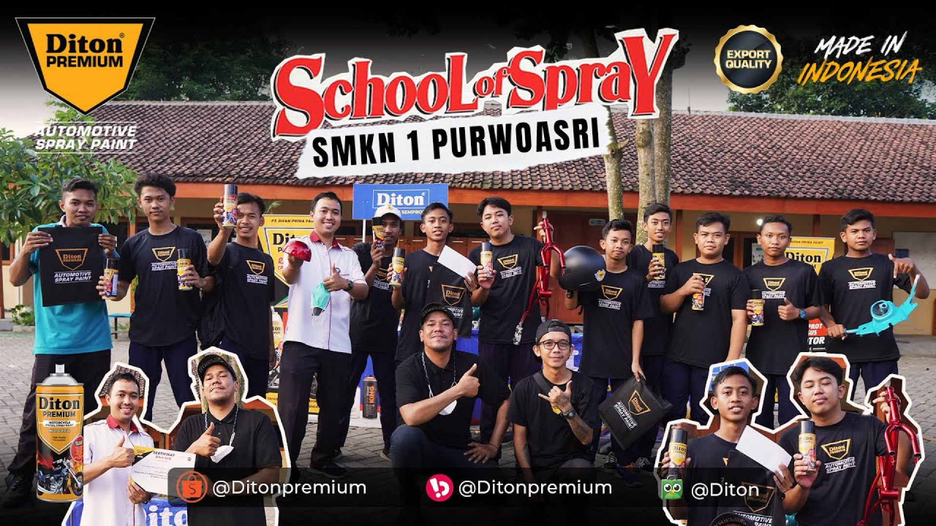 "SCHOOL OF SPRAY" AT SMKN 1 PURWOASRI KEDIRI | DITON PREMIUM